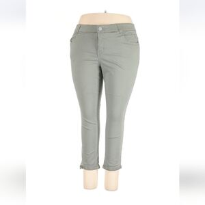 Democracy Sage Green Pants with Navy Label